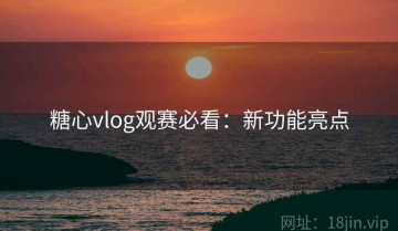糖心vlog观赛必看：新功能亮点
