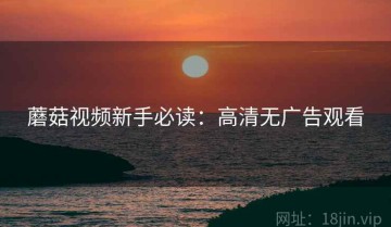 蘑菇视频新手必读：高清无广告观看